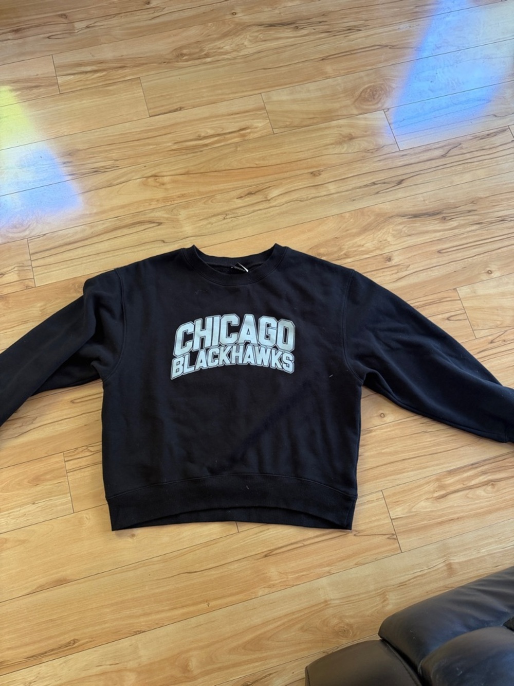 Chicago Blackhawks Black Crewneck Sweatshirt